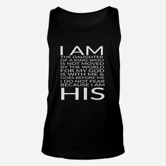 Christian I Am The Daughter Of A King Unisex Tank Top | Crazezy UK