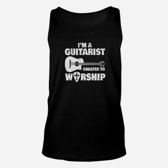 Christian Music Church Guitar Jesus Rock Band Gift Unisex Tank Top - Thegiftio UK