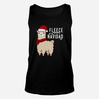 Christmas Alpaca Sweatshirt, Fleece Navidad Xmas Gift Unisex Tank Top | Crazezy