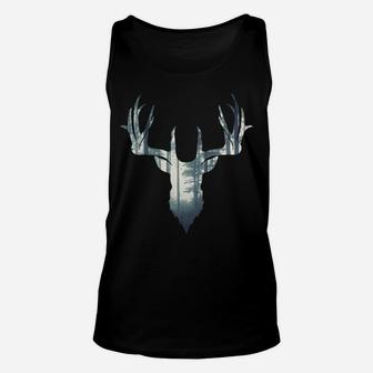 Christmas Deer Hunting | Forest Gift For Hunters Unisex Tank Top | Crazezy CA