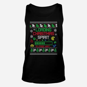 Christmas Gaming - Loading Christmas Spirit For Gamer Ugly Sweatshirt Unisex Tank Top | Crazezy CA