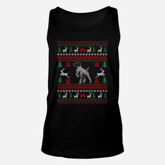 Christmas Gifts German Shorthaired Pointer Ugly Christmas Sweatshirt Unisex Tank Top | Crazezy UK