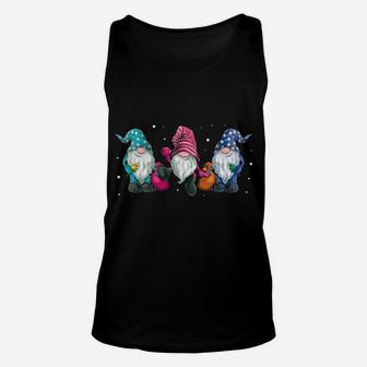 Christmas Gifts Hanging With My Gnomies Funny Garden Gnome Unisex Tank Top | Crazezy