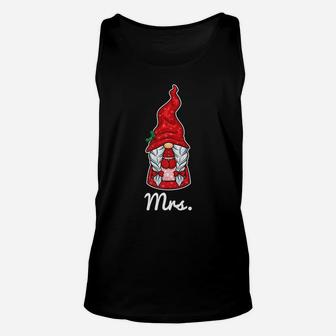 Christmas Gnomes Mrs Couple Matching Outfit Xmas Gift Women Unisex Tank Top | Crazezy CA