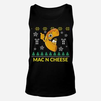 Christmas Macaroni & Cheese Noodle Foodie Design Sweatshirt Unisex Tank Top | Crazezy