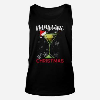 Christmas Martini Cocktail Happy Hour Shirt Funny Drink Gift Sweatshirt Unisex Tank Top | Crazezy UK