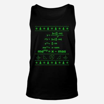 Christmas Merry Xmas Math Equation Design Sweatshirt Unisex Tank Top | Crazezy CA