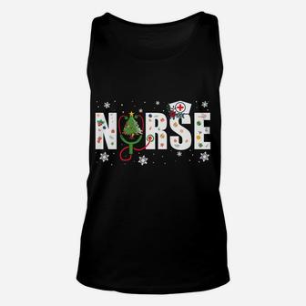 Christmas Nurse Holiday Clothing Gift Cool Christmas Nursing Unisex Tank Top | Crazezy AU