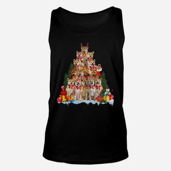 Christmas Pajama Shiba Inu Xmas Tree Gifts Dog Dad Mom Sweatshirt Unisex Tank Top | Crazezy AU