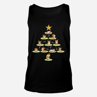 Christmas Tree Corgi Dog Breed Holiday Corgis Dog Xmas Sweatshirt Unisex Tank Top | Crazezy