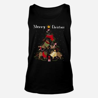 Christmas Tree Leonberger Lover Xmas Dog Owner Unisex Tank Top | Crazezy CA