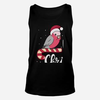 Chubby Galah Cockatoo Merry Christmas Kawaii Parrot Sweatshirt Unisex Tank Top | Crazezy DE