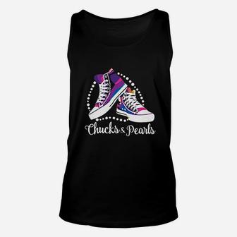 Chucks And Pearls Unisex Tank Top | Crazezy
