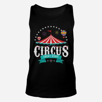 Circus Event Staff Vintage Retro Carnival Birthday Party Unisex Tank Top | Crazezy