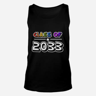 Class Of 2033 Grow With Me First Day Kindergarten Gift Unisex Tank Top | Crazezy AU
