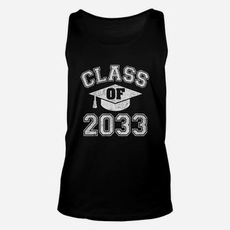 Class Of 2033 Grow With Me First Day Of Kindergarten Gift Unisex Tank Top | Crazezy DE