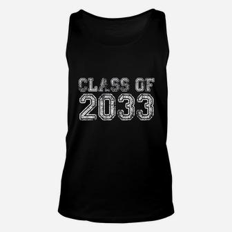 Class Of 2033 Grow With Me Graduation Year Unisex Tank Top | Crazezy