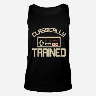 Classically Trained Video Game Retro Vintage Distressed Unisex Tank Top - Monsterry AU