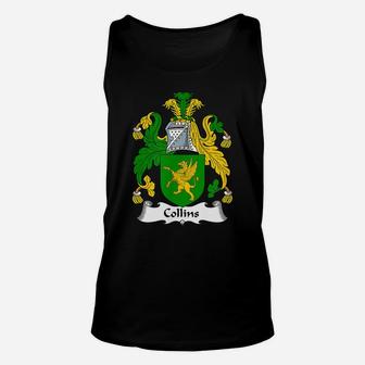 Collins Coat Of Arms - Family Crest Shirt Unisex Tank Top | Crazezy