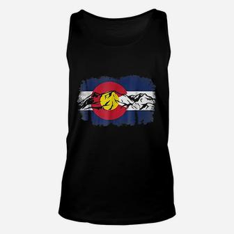 Colorado Mountain Love Colorado Flag Unisex Tank Top - Thegiftio