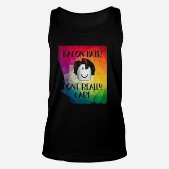 Colorful Bacon Hair Head Unisex Tank Top | Crazezy CA