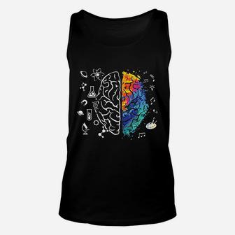 Colorful Brain Science And Art Unisex Tank Top | Crazezy UK