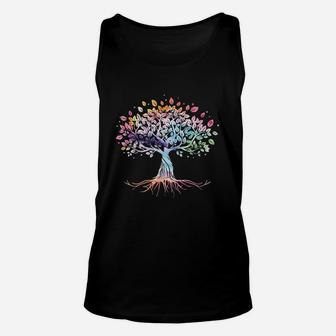 Colorful Life Is Really Good Vintage Unique Tree Art Gift Unisex Tank Top | Crazezy AU