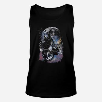Company Space Cats Moon Unisex Tank Top - Thegiftio