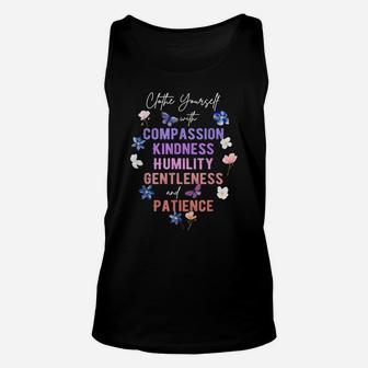 Compassion Kindness Flower Butterfly Religious Gifts Shirt Unisex Tank Top | Crazezy AU