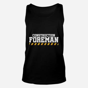 Construction Foreman Safety For Crew Workers Unisex Tank Top - Thegiftio UK