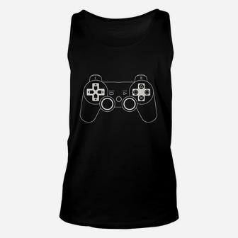 Controller Funny Game Controller Lets Play Unisex Tank Top - Thegiftio UK