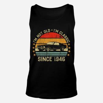 Cool Car Mens 75Th Birthday Gift For 75 Year Old Men & Women Unisex Tank Top | Crazezy AU