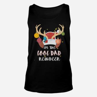 Cool Dad Reindeer Group Matching Family Costume Xmas Unisex Tank Top - Monsterry DE