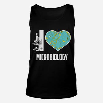Cool I Love Microbiology | Funny University Student Gift Unisex Tank Top | Crazezy AU