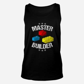 Cool Master Builder Funny Building Blocks Gift Men Women Unisex Tank Top - Thegiftio