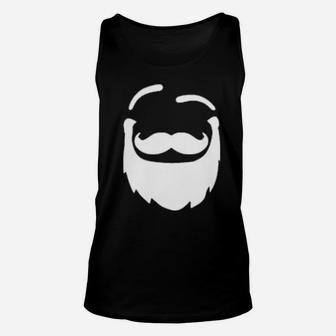Cool Santa Claus Face Unisex Tank Top - Monsterry
