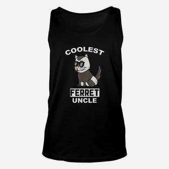 Coolest Ferret Uncle Funny Pet Unisex Tank Top | Crazezy UK