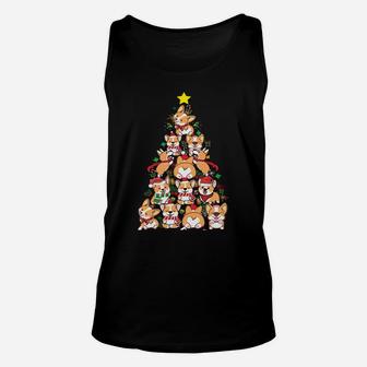 Corgi Christmas Tree Merry Corgmas - Corgi Dog Xmas Gift Sweatshirt Unisex Tank Top | Crazezy CA