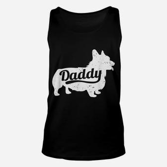 Corgi Daddy Shirt Dad Dog Lover Fathers Day Gift Men Tee Unisex Tank Top | Crazezy