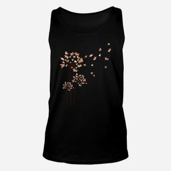 Corgi Flower Fly Dandelion Shirt Cute Dog Lover Unisex Tank Top | Crazezy CA