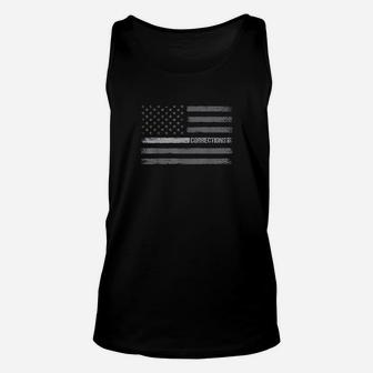 Correctional Officer American Flag Gift Vintage Corrections Unisex Tank Top | Crazezy
