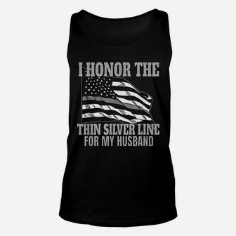 Corrections Officer Wife Correctional Flag Gift Unisex Tank Top - Thegiftio