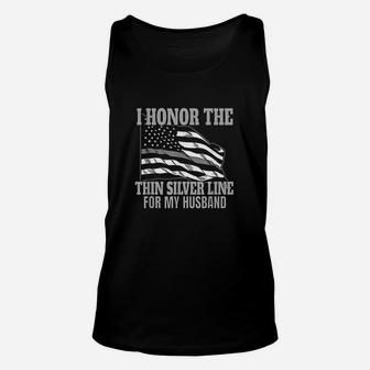 Corrections Officer Wife Correctional Flag Unisex Tank Top | Crazezy