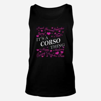 Corso Shirts - It's A Corso Thing Name Shirts Unisex Tank Top - Thegiftio UK