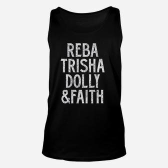 Country Casuals Reba Trisha Dolly Faith Unisex Tank Top | Crazezy CA