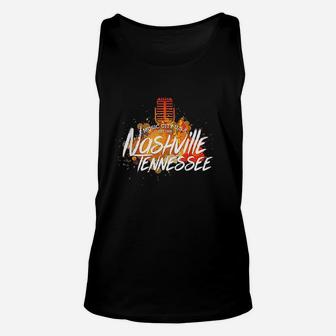 Country Music City Guitar Usa Unisex Tank Top | Crazezy UK