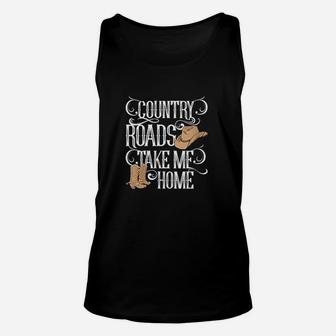 Country Roads Take Me Home Unisex Tank Top | Crazezy AU