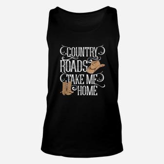 Country Roads Take Me Home Unisex Tank Top | Crazezy UK
