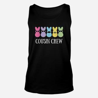 Cousin Crew Squad Bunny Rabbit Easter Day Party Matching Unisex Tank Top | Crazezy DE