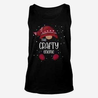Crafty Gnome Matching Family Pajamas Christmas Gift Unisex Tank Top | Crazezy